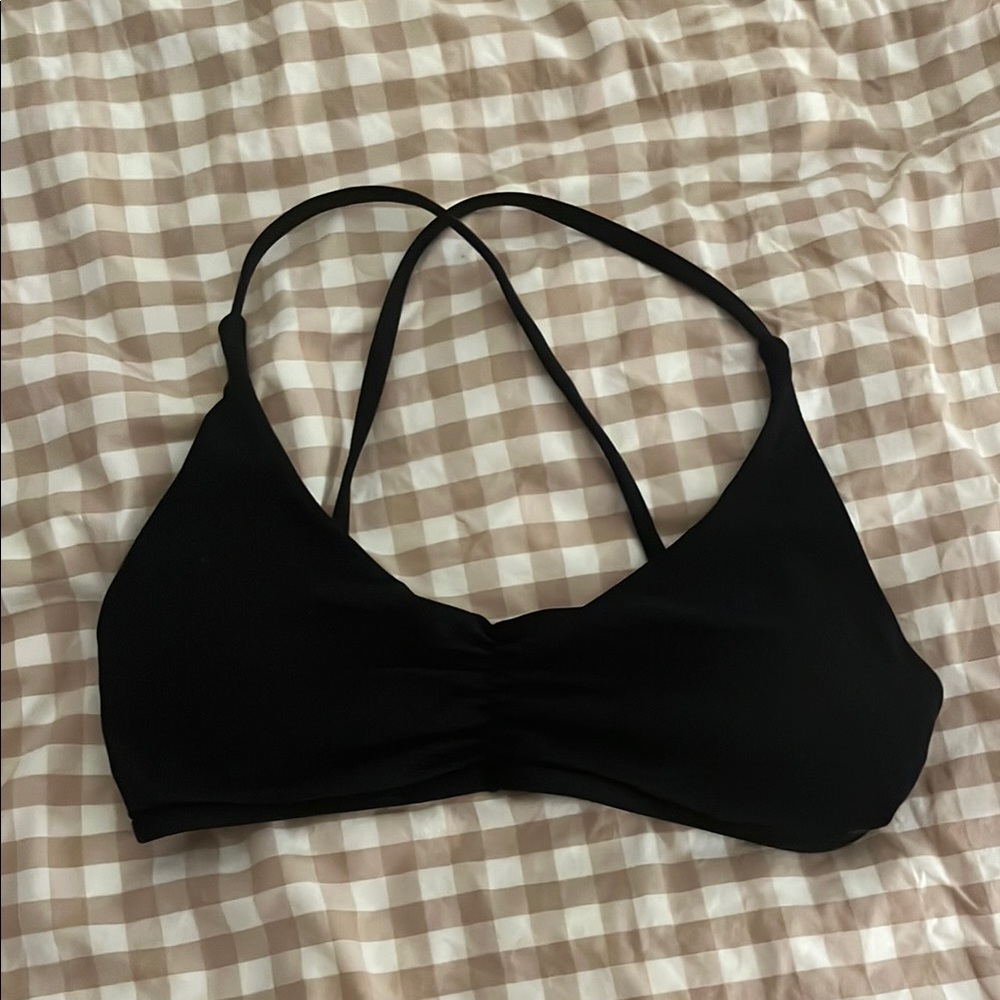 Kamo Fitness Black Strappy Sports Bra
